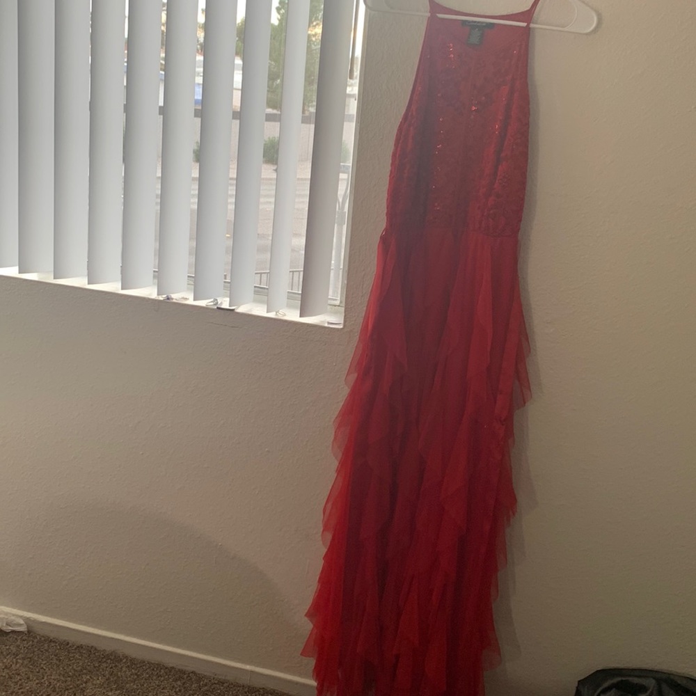 Beautiful red long dress perfect for valentines date. Size medium